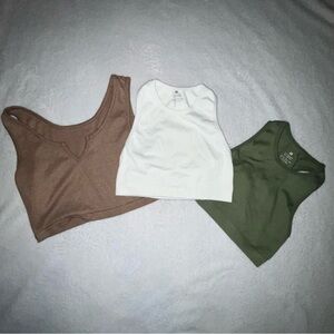 3 piece tank tops bundle set workout